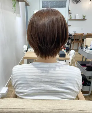 ショート 石山 /切りっぱなしボブのヘアスタイル