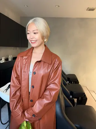 ショート カラー SALOWIN天神大名WEST店所属・吉武 茂暉のヘアスタイル