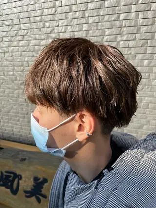 ショート カラー メンズ デザインカラー🏝️ 須賀汐音のヘアスタイル