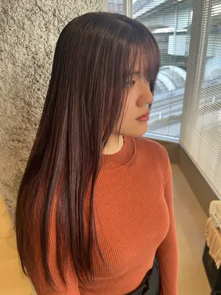 ロング 内田 海香のヘアスタイル