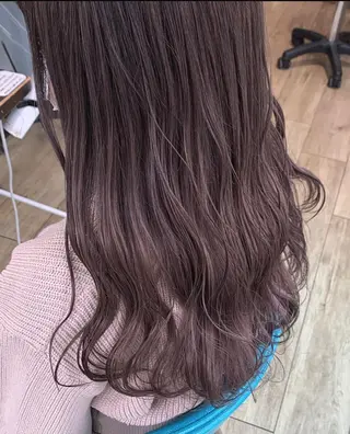 セミロング 暖色/まろベージュ/ シカタユウカのヘアスタイル
