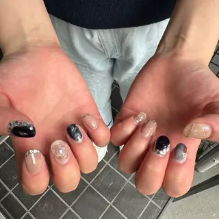 ショート ゆびノさき茨木店 ニュアンス/アートのネイルデザイン