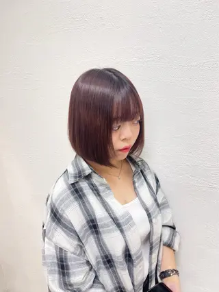 ミディアム Ash国立店 池田勇一”のヘアスタイル