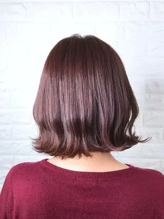 ミディアム カラー エイジングケア特化 美容師✂️山崎竜二のヘアスタイル