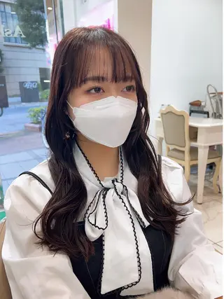 ロング カラー 顔周り🇰🇷韓国 レイヤー/いづみ💞のヘアスタイル