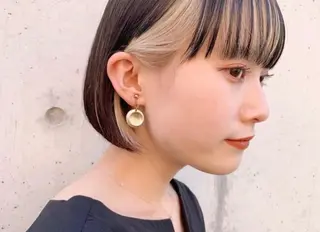 カラー 大島 千怜のヘアスタイル