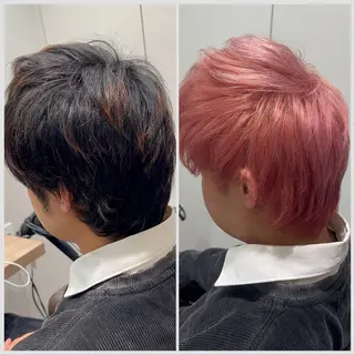 ショート カラー SALOWIN 神戸三宮店所属・【三宮/ブリーチ なしカラー】高田祐也のヘアスタイル