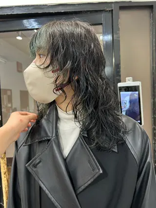 ミディアム パーマ Yui. ハイトーン/パーマ/のヘアスタイル