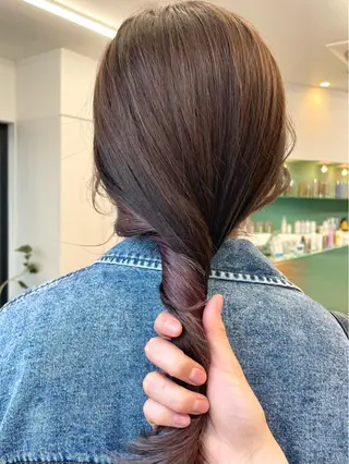 ミディアム カラー pole所属・【pole】 minaのヘアスタイル