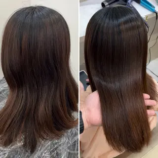 ミディアム 髪質改善/縮毛矯正 梅田茶屋町/西尾祐作のヘアスタイル