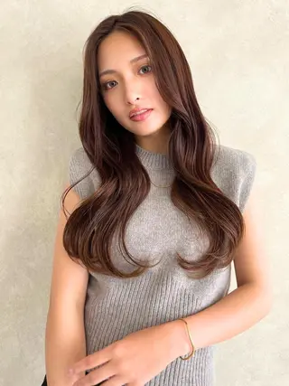 ロング ANGELICA LABO 梅田店のヘアスタイル