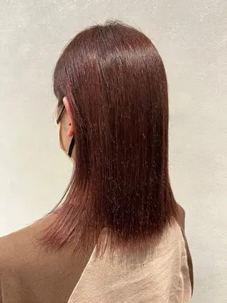 ミディアム カラー 木寺 樹莉のヘアスタイル