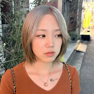 ミディアム カラー 縮毛矯正/パーマ/ ヘアアレンジ｜あまにのヘアスタイル