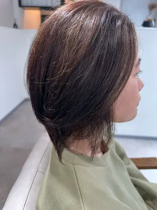 ミディアム カラー 脱白髪染め❕白髪 ぼかし特化🌟ヨコタのヘアスタイル