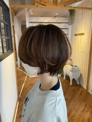 ショート little×PORTO三宮所属・🧡/艶髪/桑原 拓也/ショート/🧡のヘアスタイル