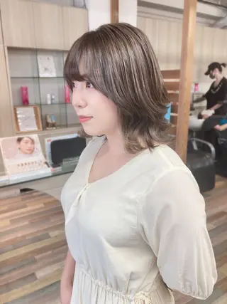 ミディアム カラー ✂️似合わせの魔術師 石田一樹✂️のヘアスタイル