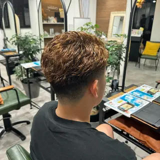 パーマ 平尾/艶カラー/ アッシュ系/中川誠大のヘアスタイル