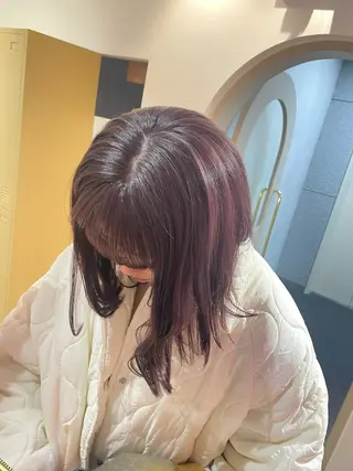 セミロング acroあべの店所属・🧸ブリーチモデル /透明感🎀のヘアスタイル