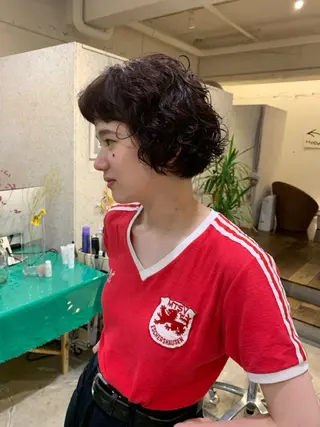 ミディアム カラー パーマ 【takk】 ナカヤママサヨシのヘアスタイル