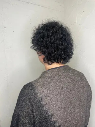 カラー パーマ メンズ 清水 南紗のヘアスタイル