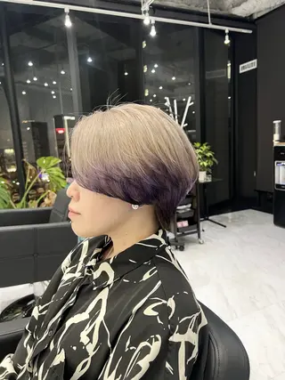 ショート カラー CS made by SHACHU栄所属・CS栄 高須大貴のヘアスタイル