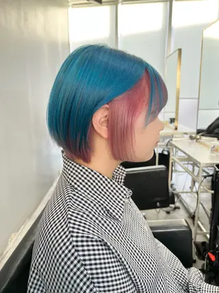 ショート カラー I've  for hair所属・🫧艶ダブルカラー ブリーチ🫧トモヤのヘアスタイル