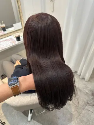 ロング カラー Rinka/梅田/ 透け感カラー🤎のヘアスタイル