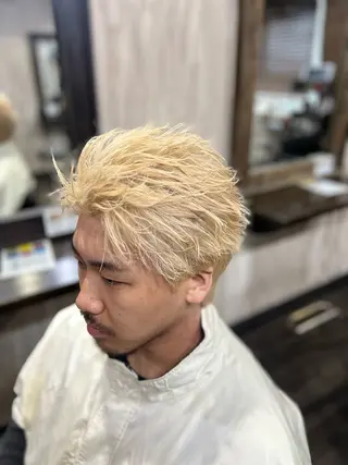 ショート ✨️メンズパーマ✨️ 水村 啓人のヘアスタイル