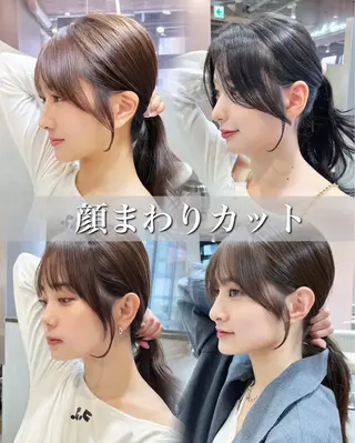 セミロング カラー 盛れる🩶小顔ヘア 大宮　蒲生優のヘアスタイル