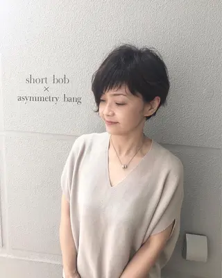 ショート 岸川 恭子のヘアスタイル