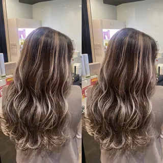 セミロング カラー 【カラー指名No 1✨】原田響のヘアスタイル