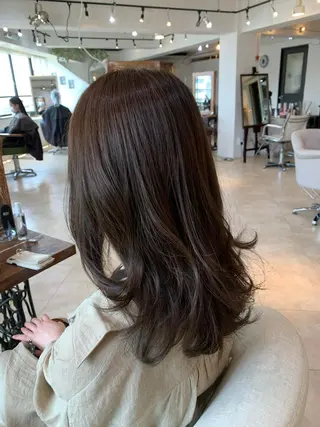 セミロング カラー 💛ハイトーン💛 りむのヘアスタイル