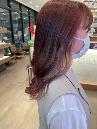 ロング カラー Lico所属・小川 楓華のヘアスタイル