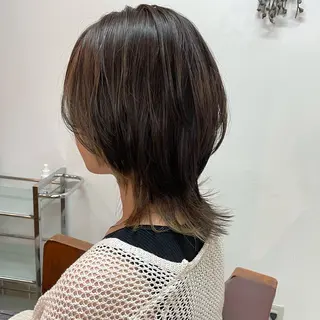 ミディアム カラー 鈴木 美穂のヘアスタイル