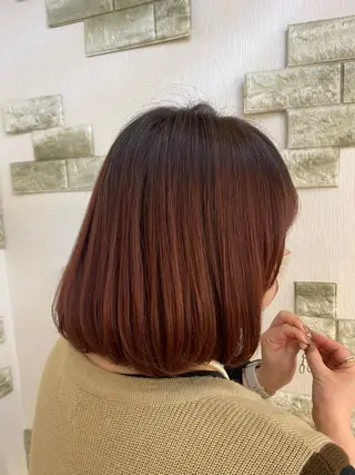 ミディアム カラー ️🫧押上️🫧はな 🫧うる艶パーマのヘアスタイル