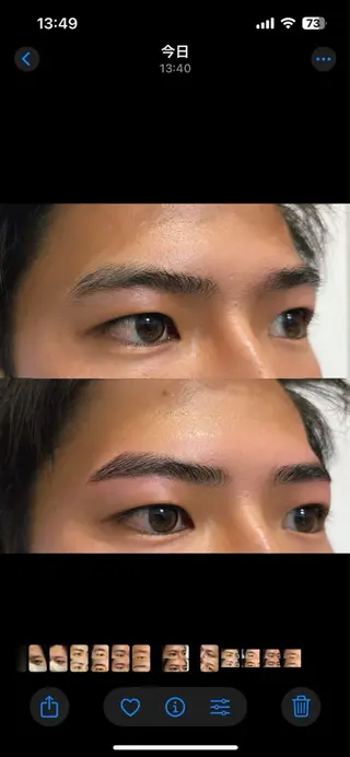 メンズ アイブロウ M DIALILY 加納達也の眉毛・アイブロウイメージ