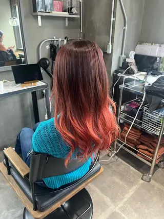 セミロング カラー 🫧透明感カラー🫧 小亀 日菜のヘアスタイル