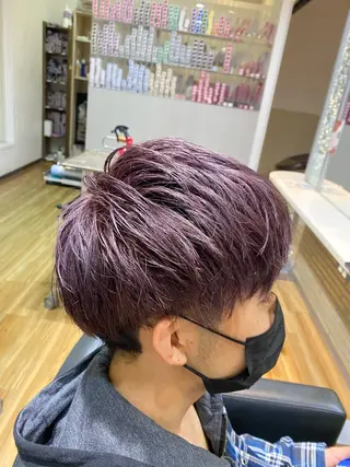 ショート カラー メンズ DOI   HAIR MAKE MODE所属・土井 祐之介のヘアスタイル