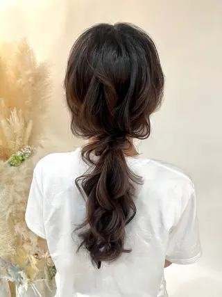 セミロング カメレオン 🦎正田 美空のヘアスタイル