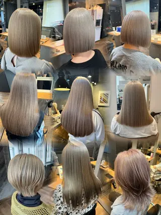 セミロング Eleanor spa&treatment 札幌店内にあるシェアサロン【WHITE】所属・シルクハイトーン / 髪質改善🦋MIKUのヘアスタイル