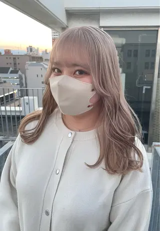 ロング カラー lani hair salon所属・SHOTO ハイトー ン/デザインカラーのヘアスタイル