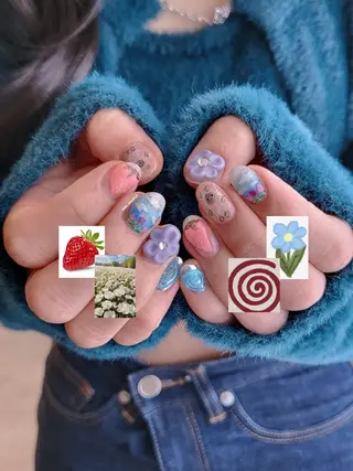 ネイル 3dパーツ/流行り 👧shushu❤️のネイルデザイン