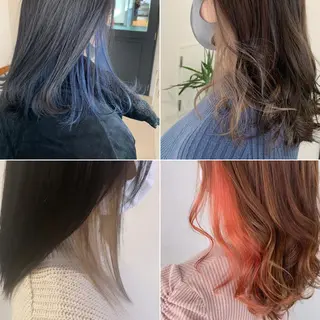 セミロング カラー FRAME+spa&hair roomなんば駅前店所属・🌸MAYU🌸 ハイトーン➕レイヤーのヘアスタイル