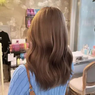 カラー 暖色艶カラー/ ハイトーン🪽美咲のヘアスタイル