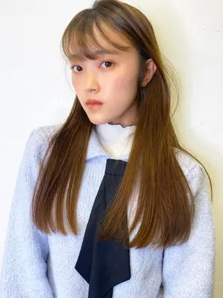 ロング カラー 🥣 hashi 🛋️のヘアスタイル