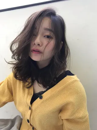 ミディアム カラー デザインカラー🌈 高木リョウのヘアスタイル