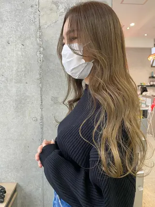 ロング カラー 🪽似合わせNO.1 marina🦩のヘアスタイル