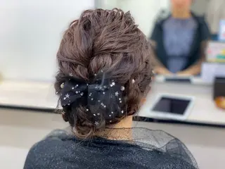 セミロング ヘアアレンジ louwe 武藤幸世のヘアスタイル