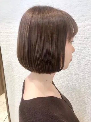 ショート パーマ 全席個室 暖色カラー Zina松園優香🌸のヘアスタイル