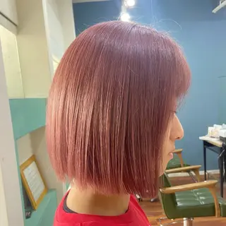 ミディアム カラー 髪質改善/ストレート /透明感/西川奈穂のヘアスタイル